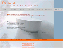 Tablet Screenshot of dinardoconstruction.com